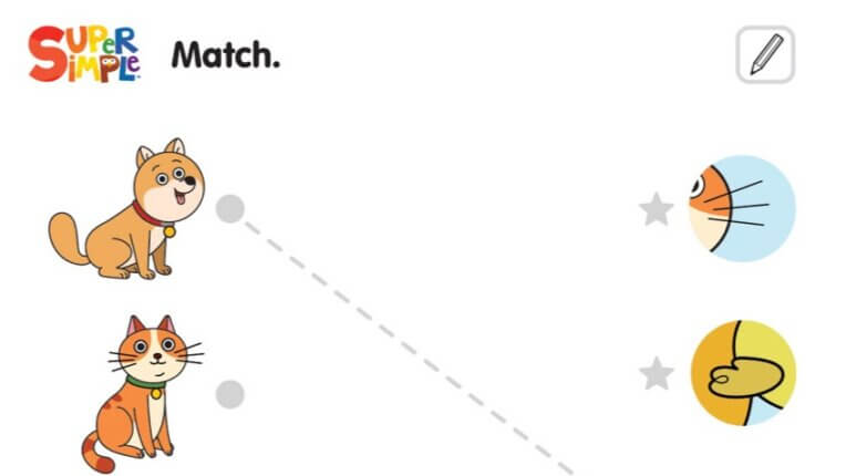 I Love My Dog - Matching Worksheet (Basic)