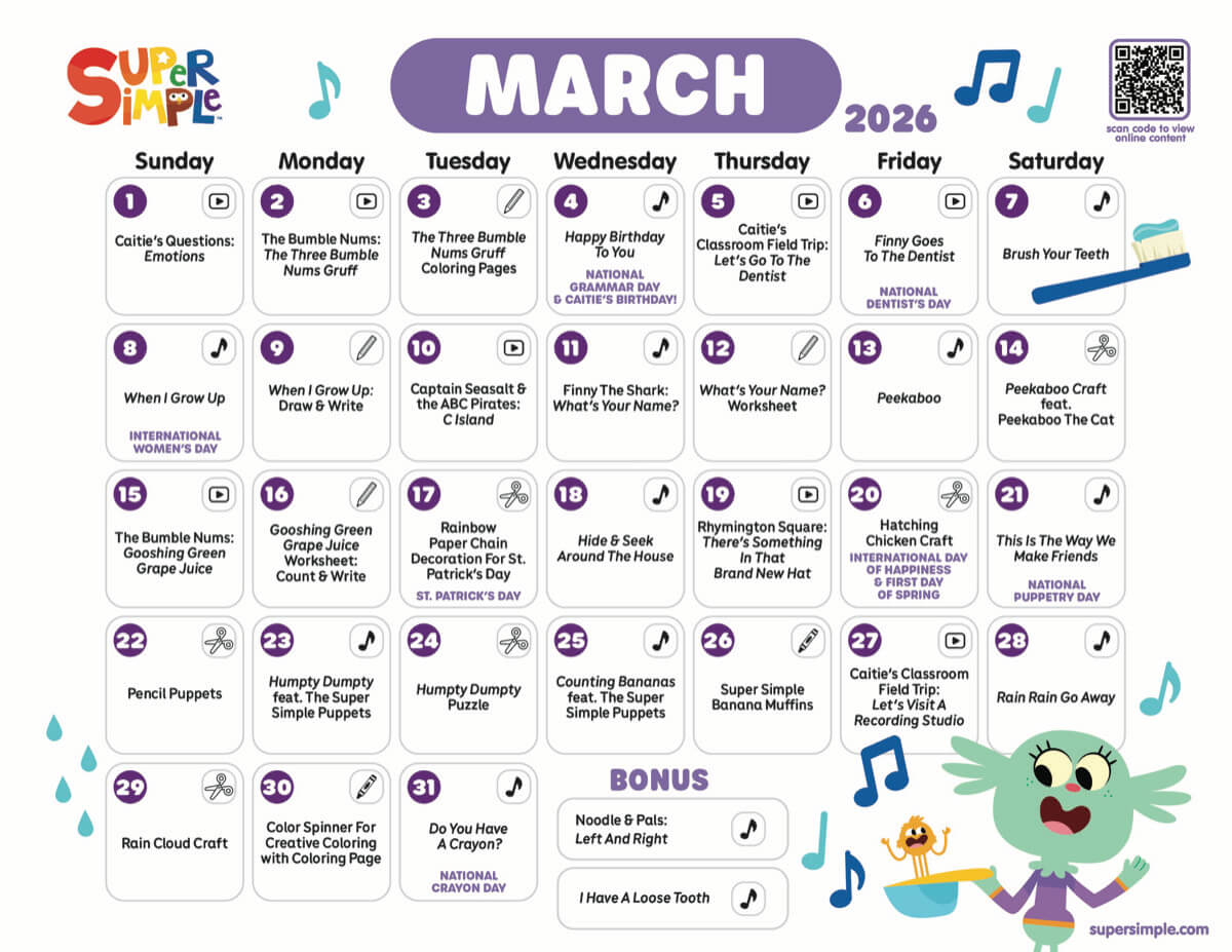 March Calendar