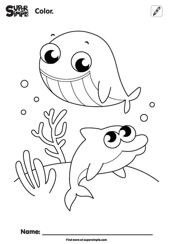 I'm A Baby Fish Coloring Pages