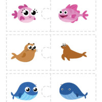 I'm A Baby Fish - Cut & Match Printable