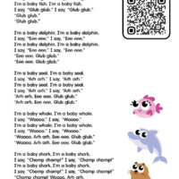 I'm A Baby Fish Lyrics Poster
