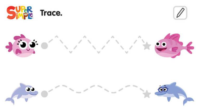 I'm A Baby Fish - Tracing Worksheet
