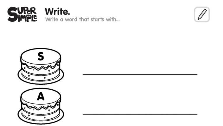 Pat-A-Cake Writing Worksheet