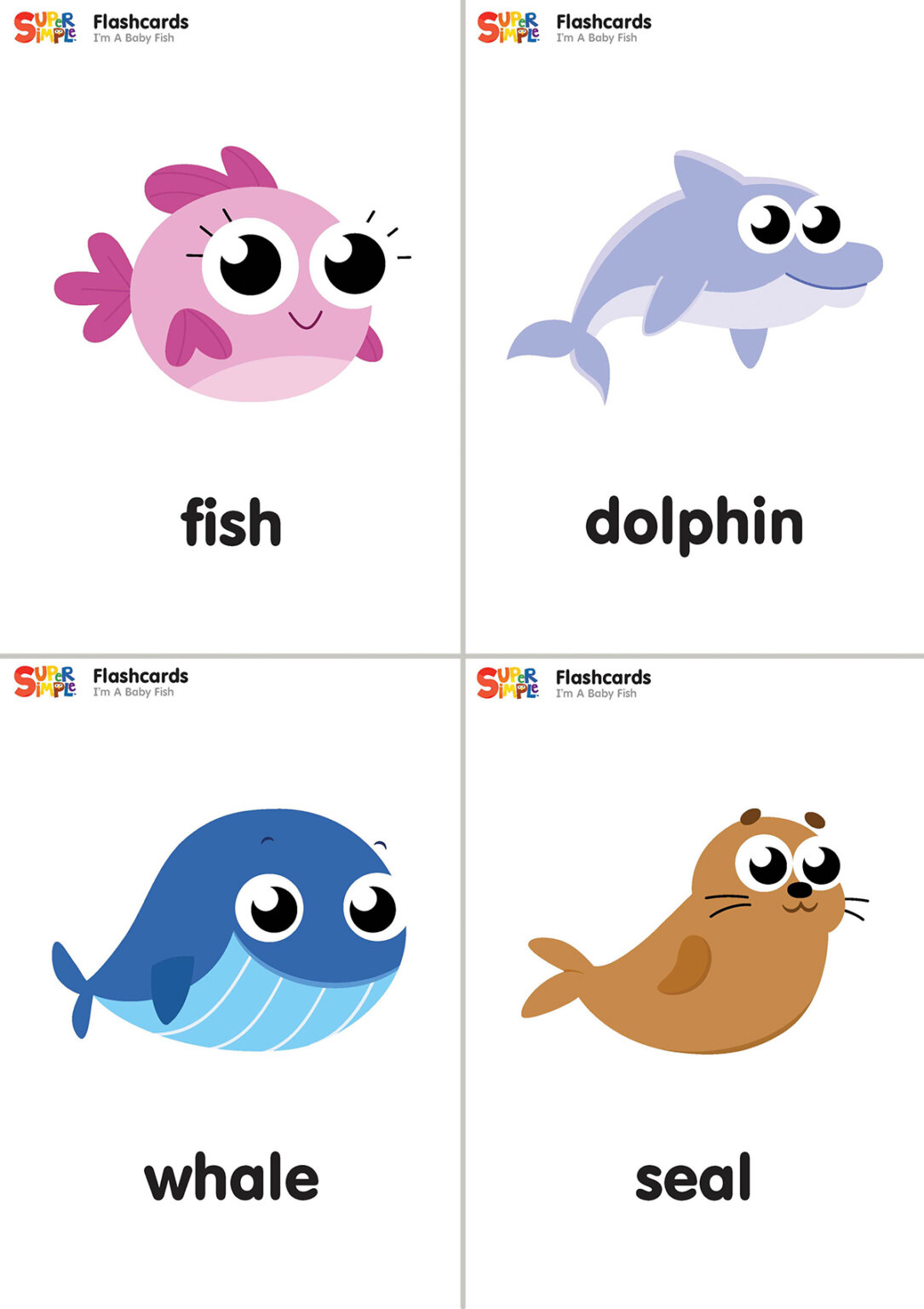I'm A Baby Fish Flashcards - Super Simple