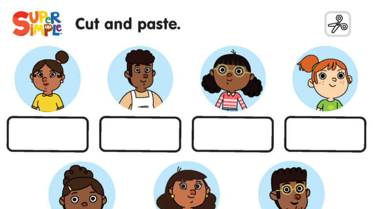 The Family Tree - Cut & Paste Worksheet