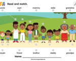 The Family Tree - Read & Match Worksheet