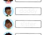 The Family Tree - Tracing Worksheet