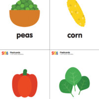 I Love Eating Vegetables Flashcards