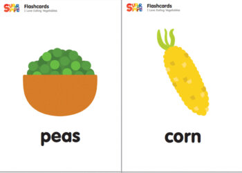 I Love Eating Vegetables Flashcards