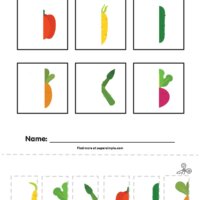 I Love Eating Vegetables - Cut And Complete Worksheet