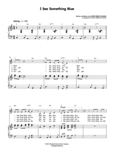 I See Something Blue Sheet Music