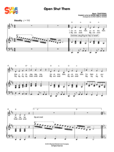 Open Shut Them Sheet Music