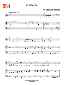 My Yellow Car Sheet Music