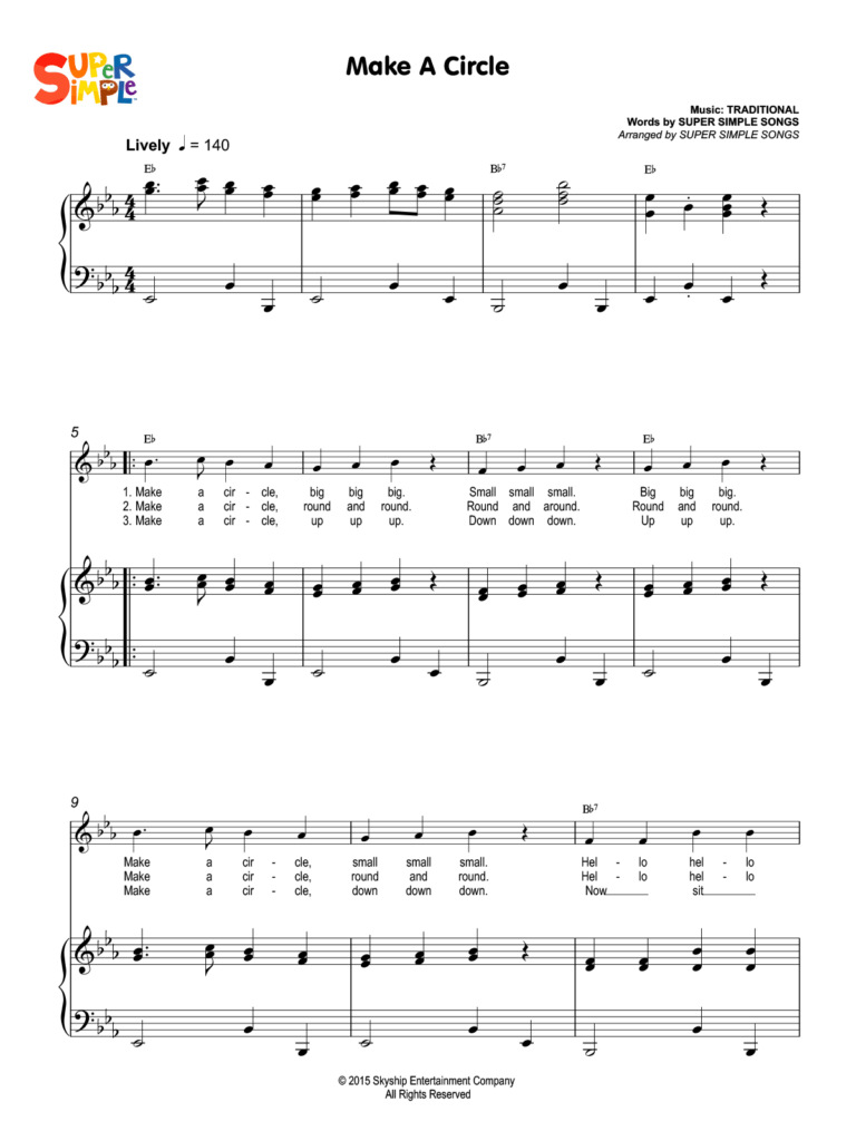 Make A Circle Sheet Music