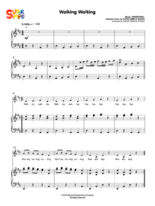Walking Walking Sheet Music