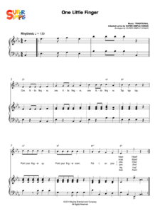 One Little Finger Sheet Music