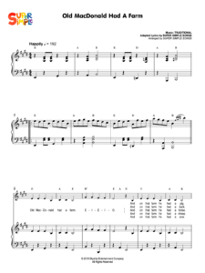 Old MacDonald Had A Farm Sheet Music
