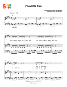 I'm A Little Train Sheet Music