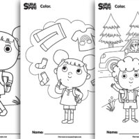 I'm Going On A Trip Coloring Pages