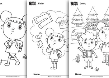 I'm Going On A Trip Coloring Pages