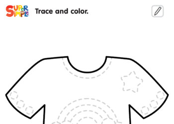 I'm Going On A Trip - Trace And Color