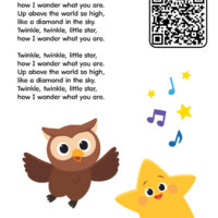 Twinkle Twinkle Little Star Lyrics Poster