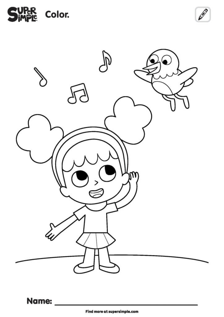 Our Listening Ears Coloring Pages