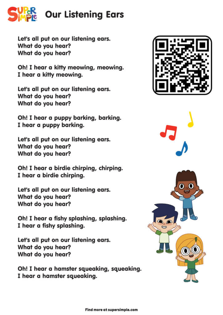 Our Listening Ears Lyrics Poster