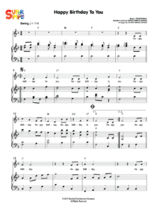 Happy Birthday To You Sheet Music