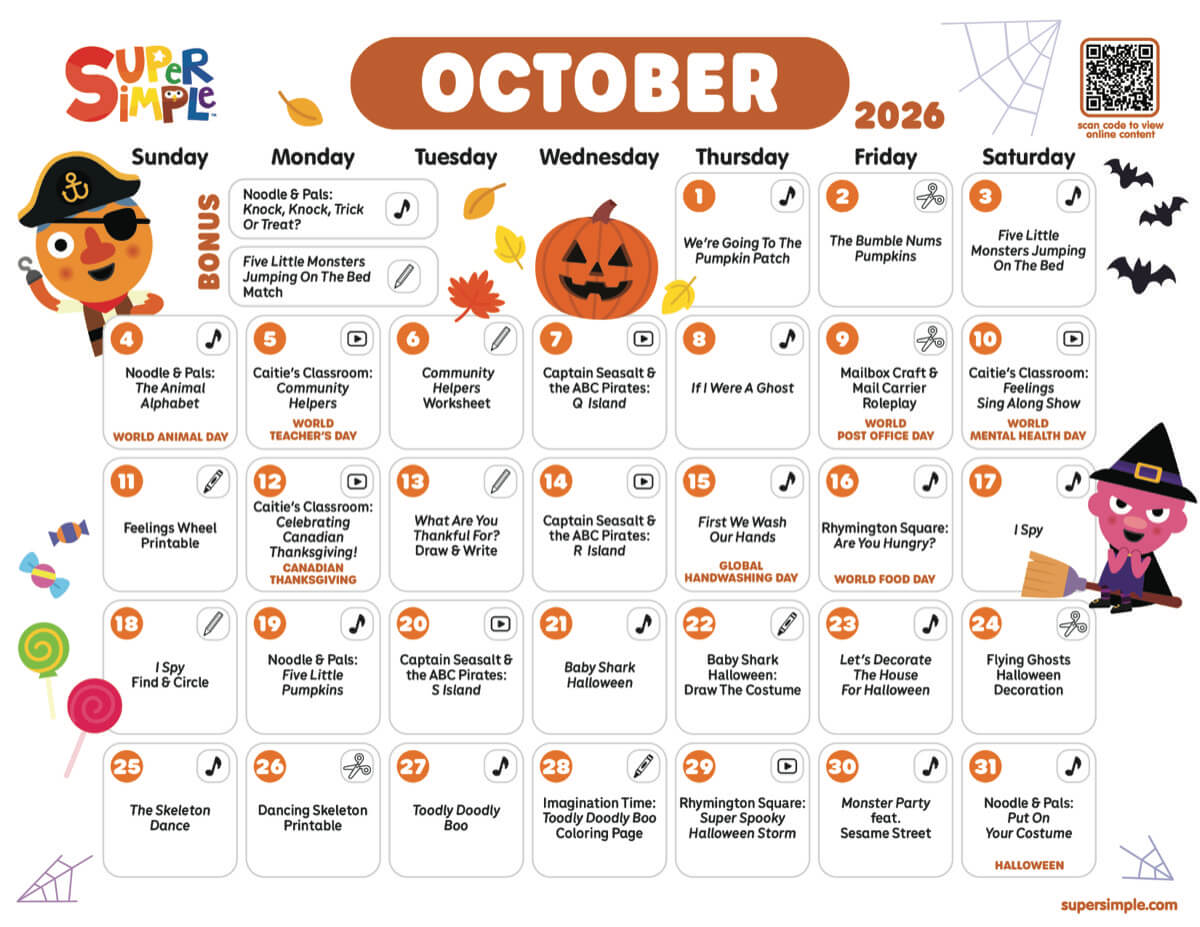 October 2026 Calendar