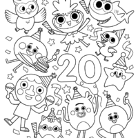 Super Simple Day Coloring Page