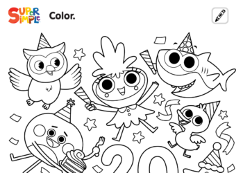 Super Simple Day Coloring Page