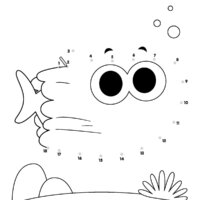 Baby Shark Halloween - Connect The Dots Worksheets