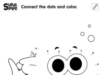 Baby Shark Halloween - Connect The Dots Worksheets