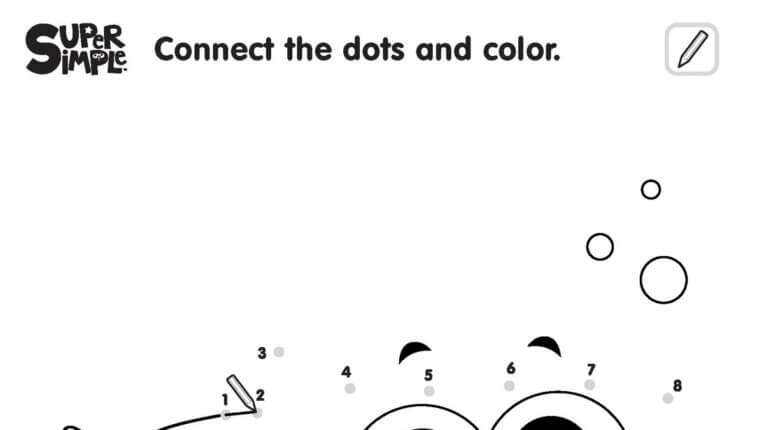 Baby Shark Halloween - Connect The Dots Worksheets