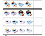 Baby Shark Halloween - Cut And Paste Worksheet