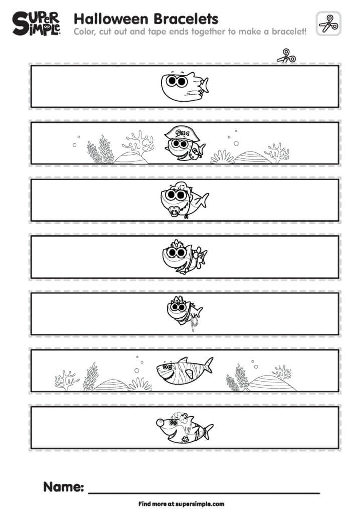 Baby Shark Halloween - Bracelets