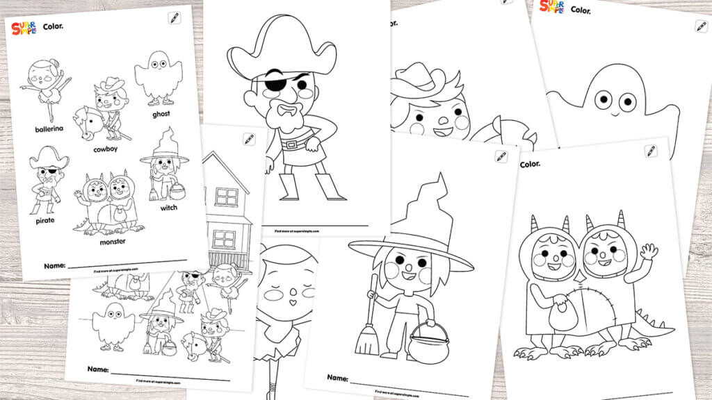 Knock Knock, Trick Or Treat? - Coloring pages