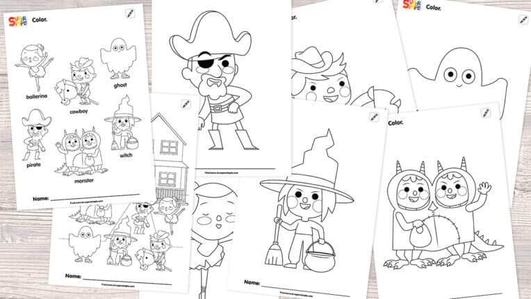 Knock Knock, Trick Or Treat? - Coloring pages