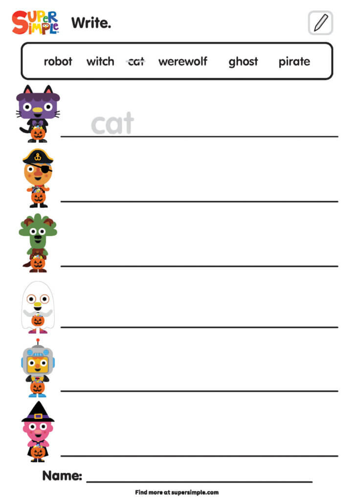 If I Were A Ghost - Writing Worksheet