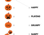 Five Little Pumpkins - Matching Worksheet