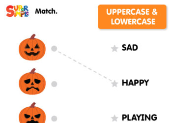 Five Little Pumpkins - Matching Worksheet