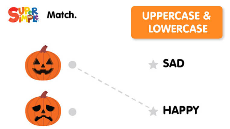 Five Little Pumpkins - Matching Worksheet