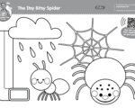 Imagination Time - The Itsy Bitsy Spider Coloring Page