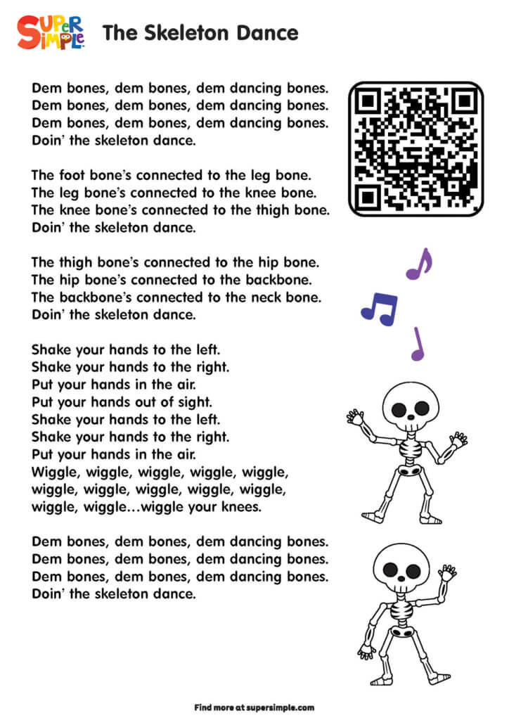 The Skeleton Dance Lyrics Poster