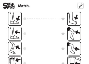 The Skeleton Dance - Matching Worksheet (2 Columns)