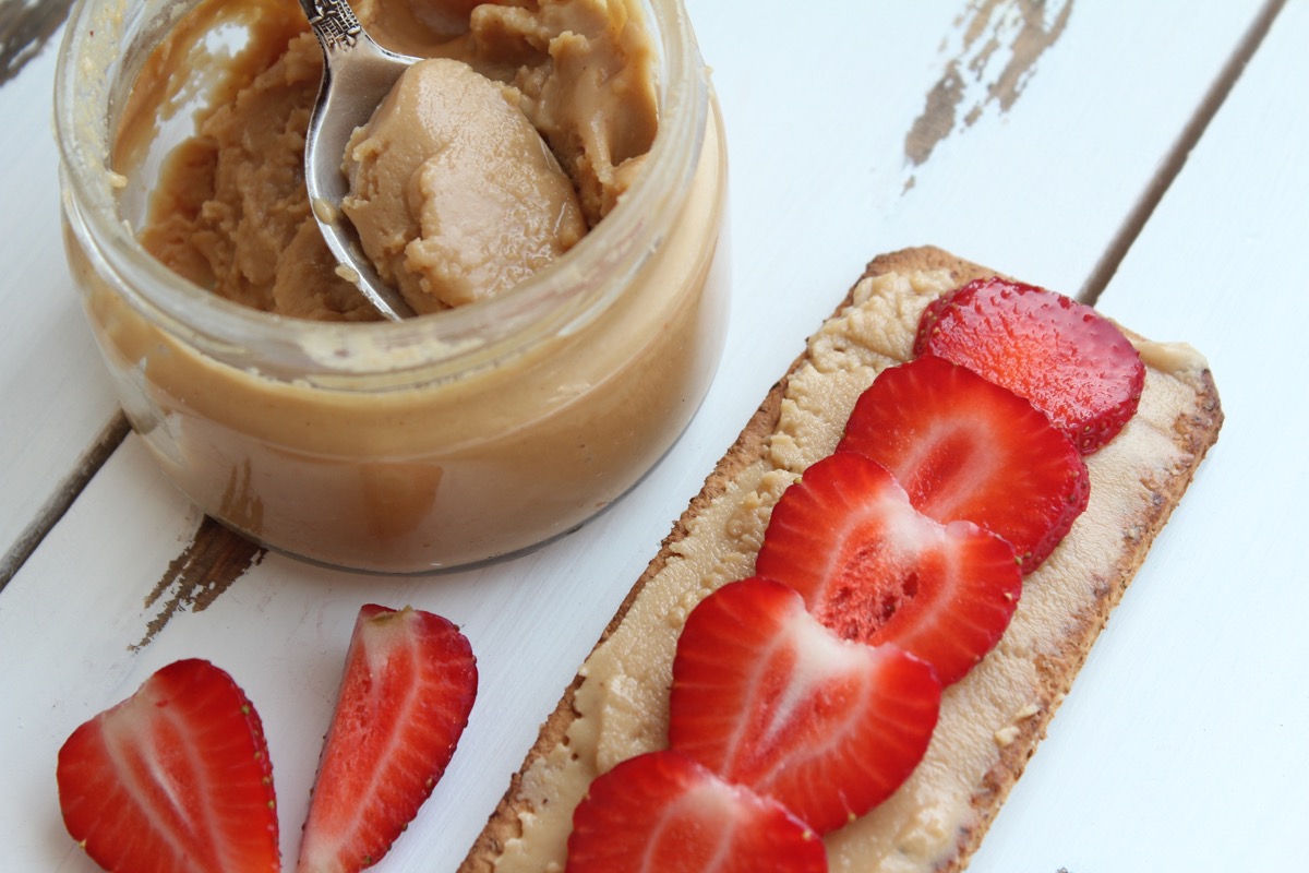 Peanut Butter with strawberries