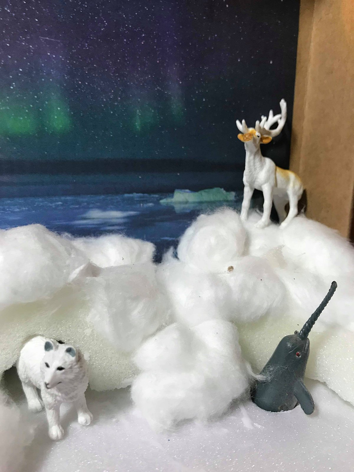 Arctic Cardboard Diorama.