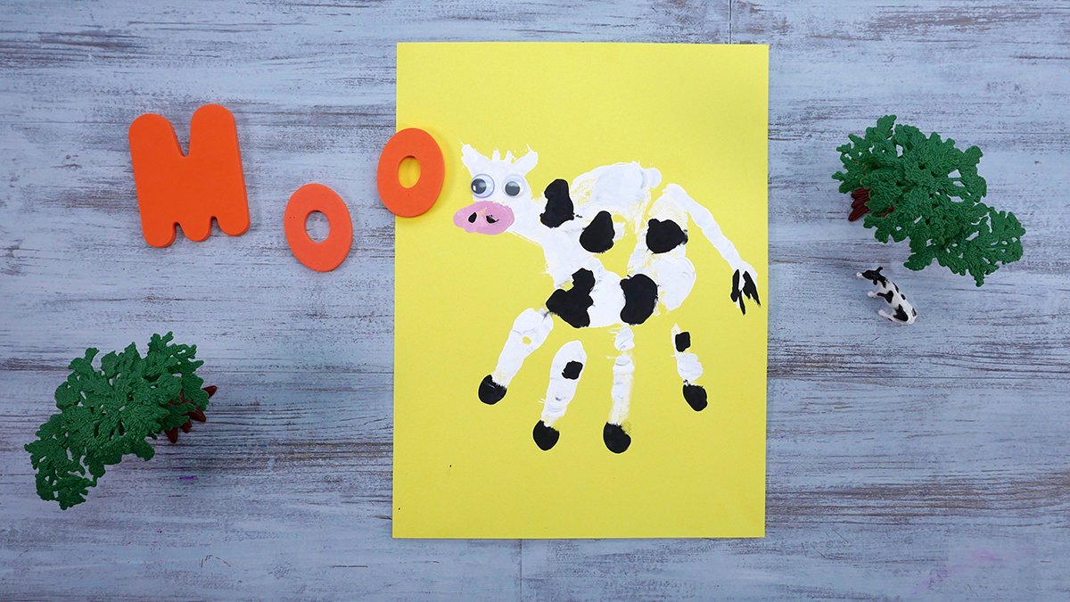 Handprint Cows - Super Simple