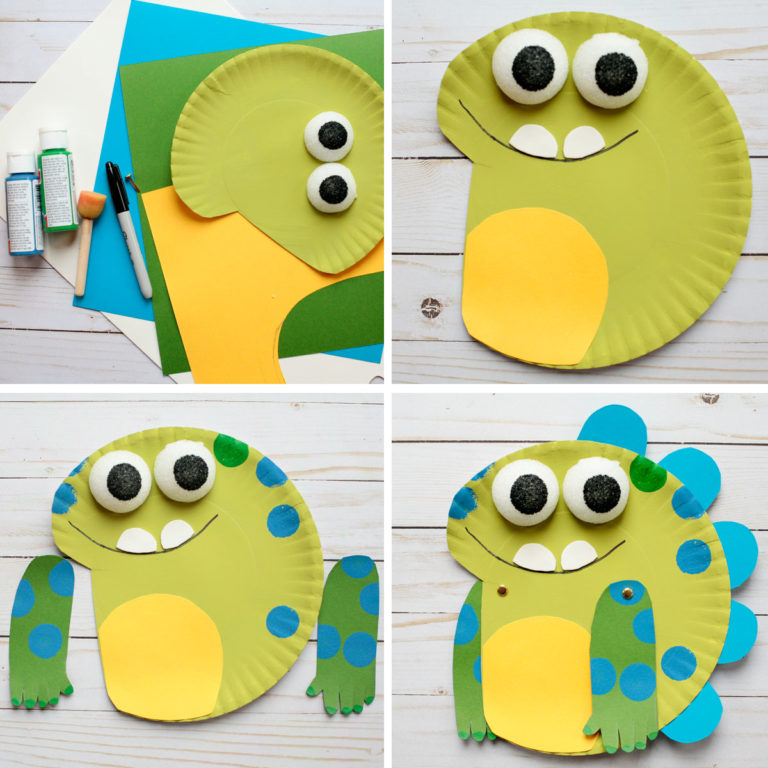 Monster Paper Plate Craft - Super Simple